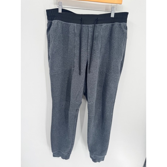 Lululemon At Ease Jogger Men XL Grey Good Textured Knit Drawstring - Picture 7 of 8